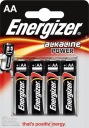 ENERGIZER ALKALICKÉ NAPÁJANIE AA LR6 1,5V BATÉRIA, 4KS