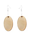 #17B Náušnice Ellipse 25x40mm Scrapki gr. 3 mm