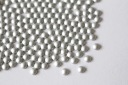 THERMO HOT FIX POLPERLEŤ, matná strieborná, 4 mm, 50 kusov