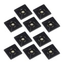 Montážne podstavce pre upínacie pásky 19x19mm, čierna