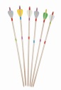 Drevený šíp do luku 60 cm, mix farieb - 3 ks