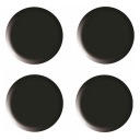 Okrúhle kancelárske magnety ČIERNA 40mm 4 kusy tetis
