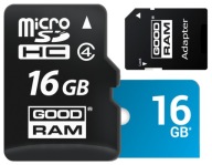 GOODRAM MICRO SD KARTA 16GB PAMÄŤ + SD ADAPTÉR