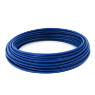Oceľové lanové lano s PVC poťahom 2/4mm 1x19 MODRÉ 1mb