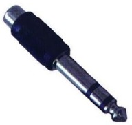 JACK prechod 6.3 stereo zástrčka / RCA zásuvka (0580
