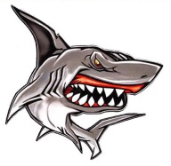 NÁLEPKA NA AUTO TETOVANIE ZÚRUJÚCEHO ŽRALOKA JAWS