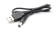 Napájací kábel USB nabíjačka - DC 5,5mm 5V