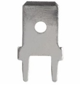 Samec konektor PCB 6,4 mm KPL 20ks rovný (2586