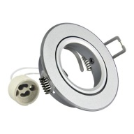 Okrúhle pieskované hliníkové puzdro GU10 - 301567
