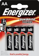 ENERGIZER ALKALICKÉ NAPÁJANIE AA LR6 1,5V BATÉRIA, 4KS