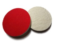 PLSTENÝ KOTÚČ S LEŠTIACÍM KOTÚČOM NA VELCRO 75 mm X 5 mm