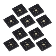 Montážne podstavce pre upínacie pásky 19x19mm, čierna