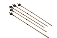 Drevený šíp do luku 60cm čierny - 3 ks