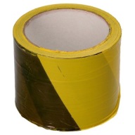 Žlto-čierna výstražná páska 80mm*100m