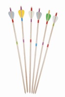 Drevený šíp do luku 60 cm, mix farieb - 3 ks