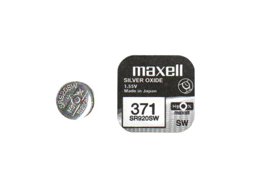 Strieborná batéria 371 Maxell SR920SW D371 SR69 370
