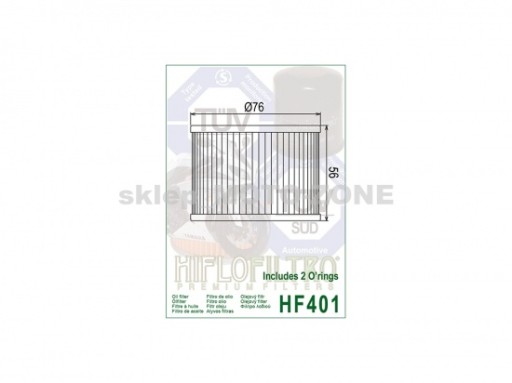 Olejový filter HifloFiltro HF401 Hilfo Filter