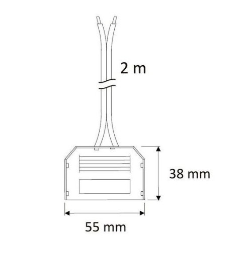 SPLITTER pre mini koncovky 6 bodov + 2m kábel