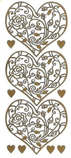 NÁLEPKY Nálepky Heart hearts rose