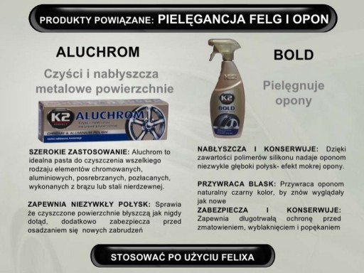 K2 FELIX RIM TEKUTINY UMÝVA RÁFKY A NÁBOJE HIT FV