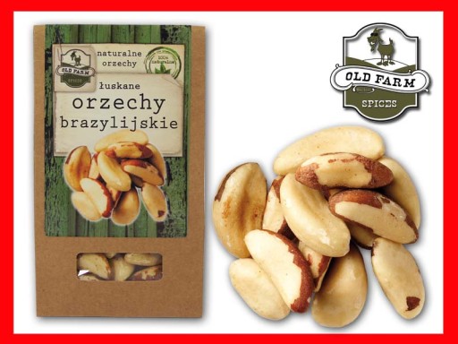 BRAZÍLSKE ORECHY 100 G PREMIUM OLDFARM ŁÓDŹ