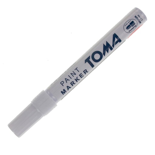 Toma TO-440 olejový značkovač okrúhly 2,5mm biely