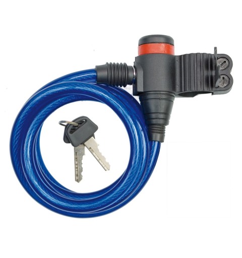 BIKE LOCK, zámok, 10mm kábel, 1,8m
