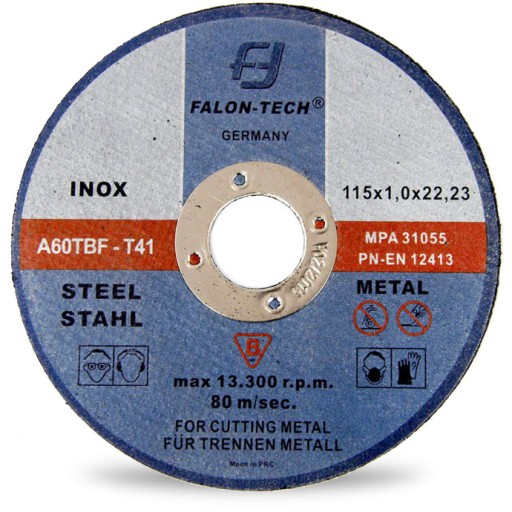 KOVOVÉ REZNÉ KOTOUČE inox 115 x 1,0 FALON TECH