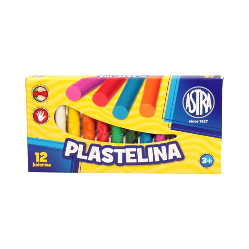 Plastelína. 12 farieb. Astra.