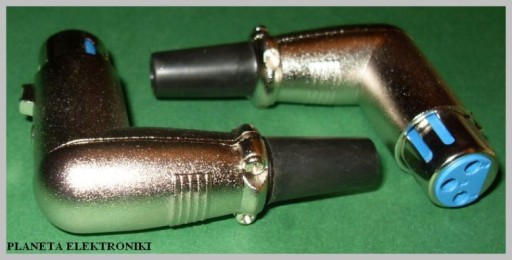 Canon 3kolíkový XLR konektor mikrofónu, uhlový FV (1180)