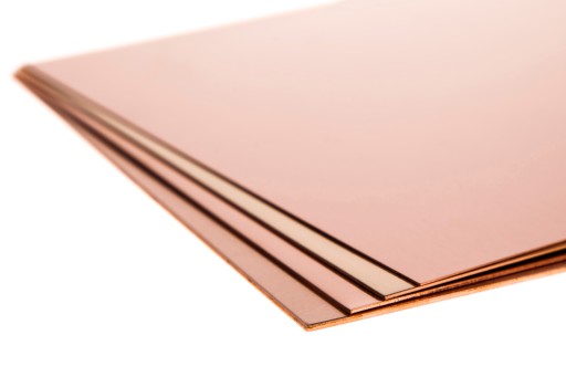 Medený plech medený Cu plech 0,8mm - 10x20cm | formát 200x100x0,8mm