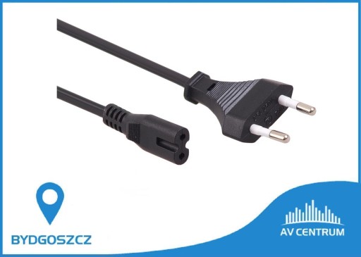 NAPÁJACÍ KÁBEL PRE RTV A DOMÁCE SPOTREBIČE 3M 8 2 PIN BYDGOSZCZ