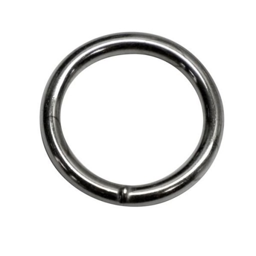 Koženkový prsteň 25/4mm Kovový 5 ks