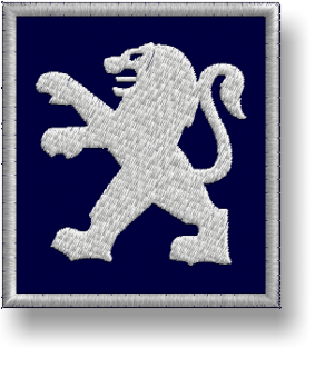 Peugeot Thermo Patch Vyšívaná nažehľovačka