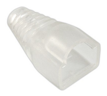 KRYT ZÁSTRČKY 8p8c RJ45 TRANSPARENT 10ks (0855)