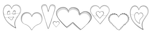Forma SRDCE 4,6 cm - Valentínske srdiečko