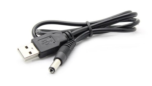 Napájací kábel USB nabíjačka - DC 5,5mm 5V
