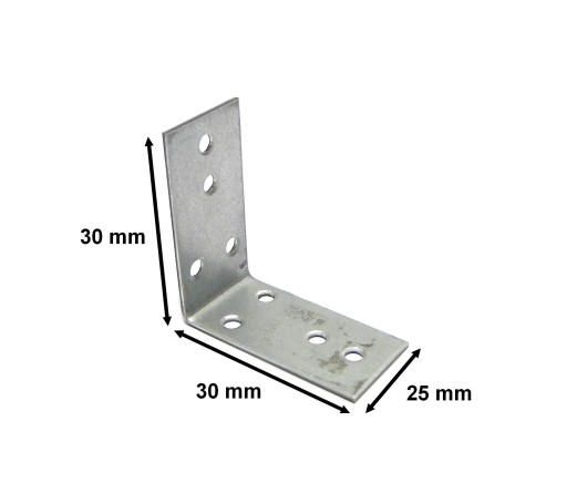 MONTÁŽNY UHOL KONEKTOR 30x30x25 sada 10 kusov