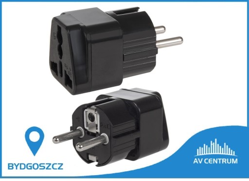 ADAPTÉR ADAPTÉR ZÁSTRČKA UK EUROPE USA PL 24h