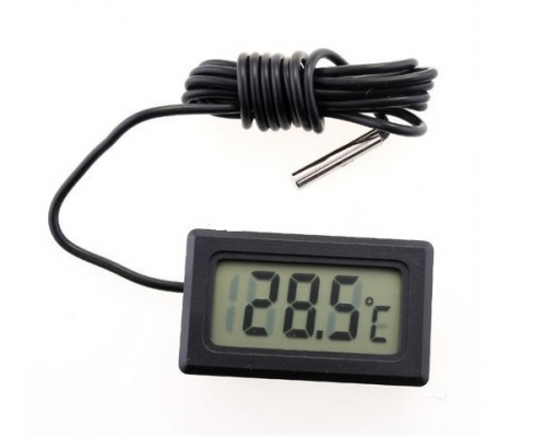 DIGITÁLNY LCD TEPLOMER SO SONDOU -50 AŽ +110 STUPŇOV