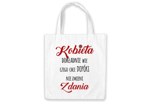 Eko taška pre ženy s potlačou na Deň žien