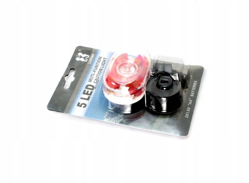 Zadné svetlo na bicykel, 5 LED W-wa