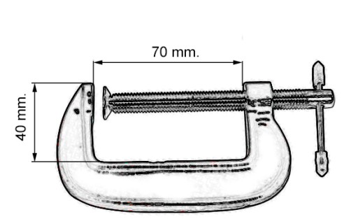 MODELOVANIE MODELOVACIE SVORKY, SKRUTOVANÉ, 70x40 mm