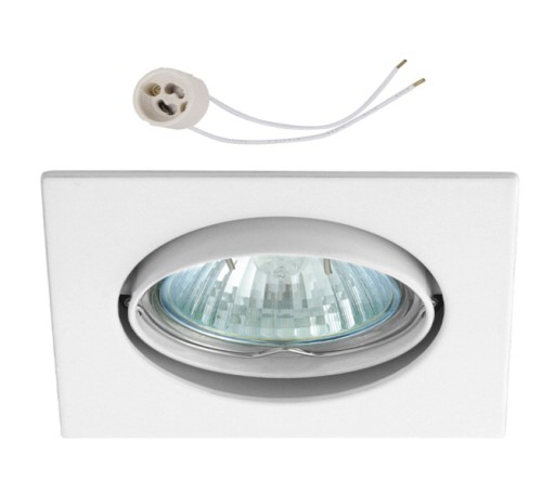 Halogénové svietidlo pre LED GU10, 230V CT22, biele