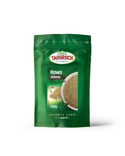 Zelená káva mletá 250g, zdravý nápoj Targroch