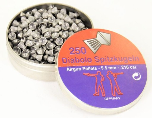 DIABOLO SPITZKUGELN pelety 5,5 mm 250 OSTRÉ PROSO