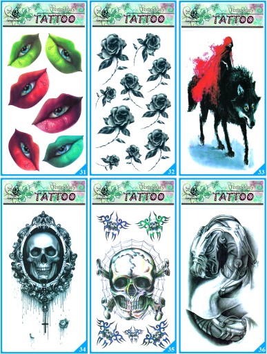 Nálepka na tetovanie DECALS Tattoos 83 vzorov
