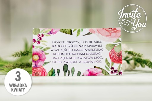 Svadobné oznámenia ZSK3 Flowers + príloha ZDARMA