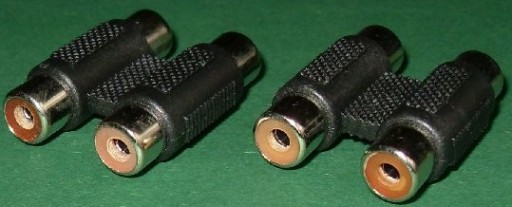 Konektor 2x RCA zásuvka (cinch) / 2 gn RCA (0604)