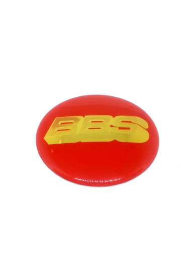 Nálepka na puklice so znakom BBS 64 mm